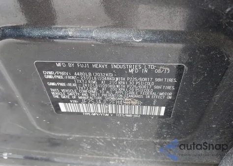 2014 Subaru Forester 2.5I Limited z USA, uszkodzony, nr VIN JF2SJAJC2EH490326